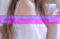 微杏十年杏吧旧版吧高效交流与资源共享平台