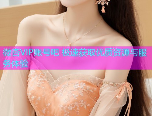 微杏VIP账号吧 极速获取优质资源与服务体验  第1张